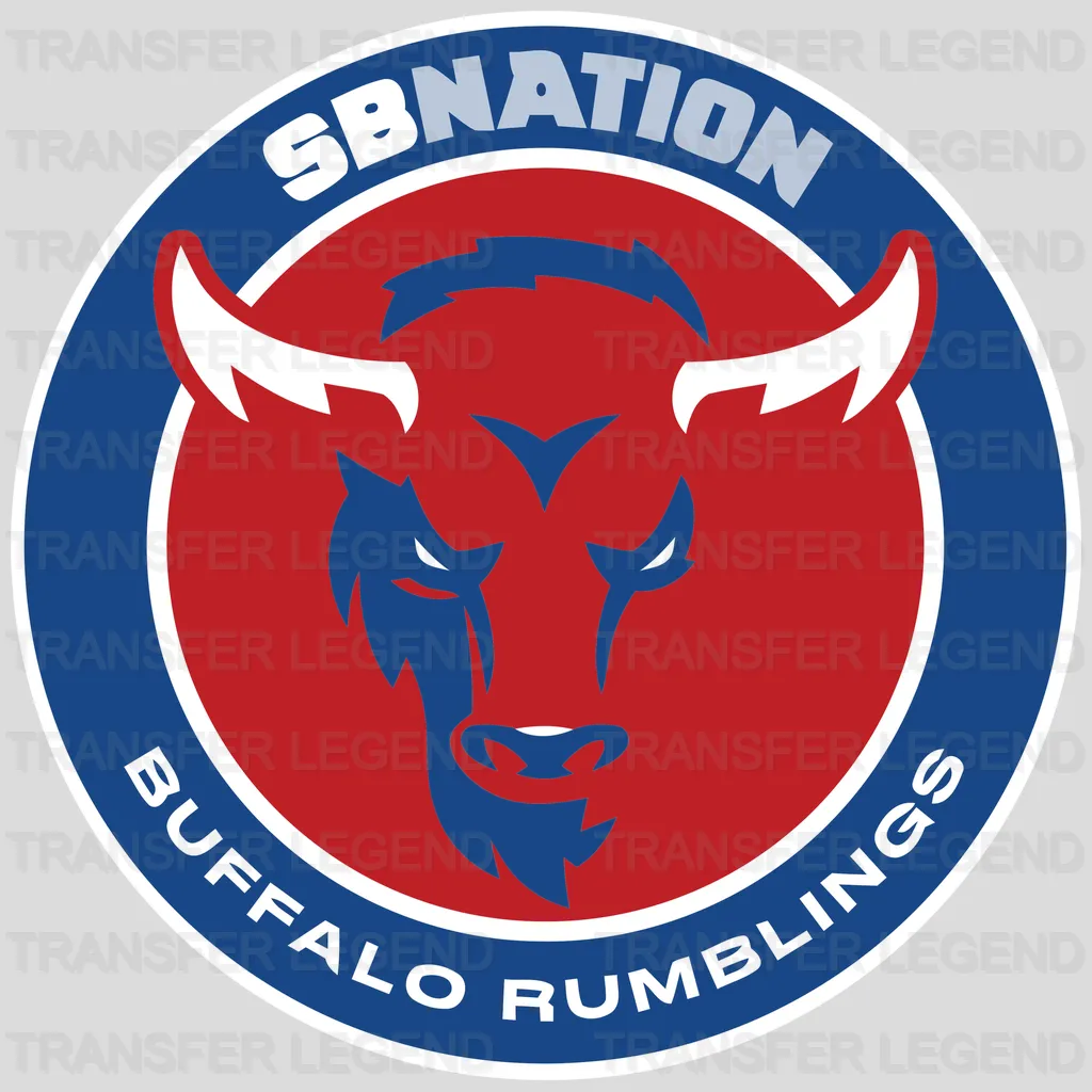 Buffalo Bills SB Nation Circular Logo NFL Design - DTF Heat Transfer