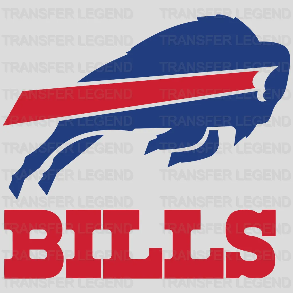 Buffalo Bills Logo Wordmark NFL Design - DTF Heat Transfer
