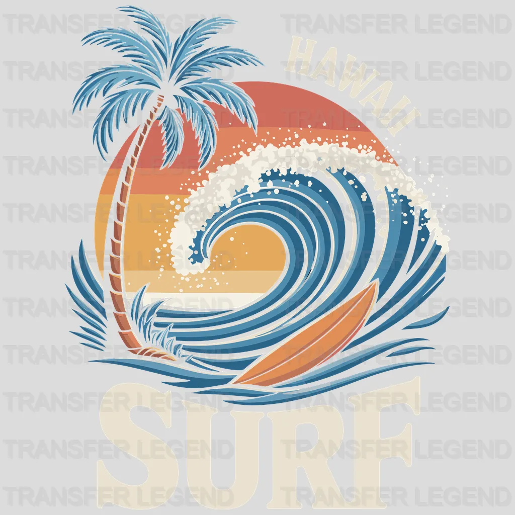 HAWAII Surfing Design - DTF Heat Transfers - transferlegend