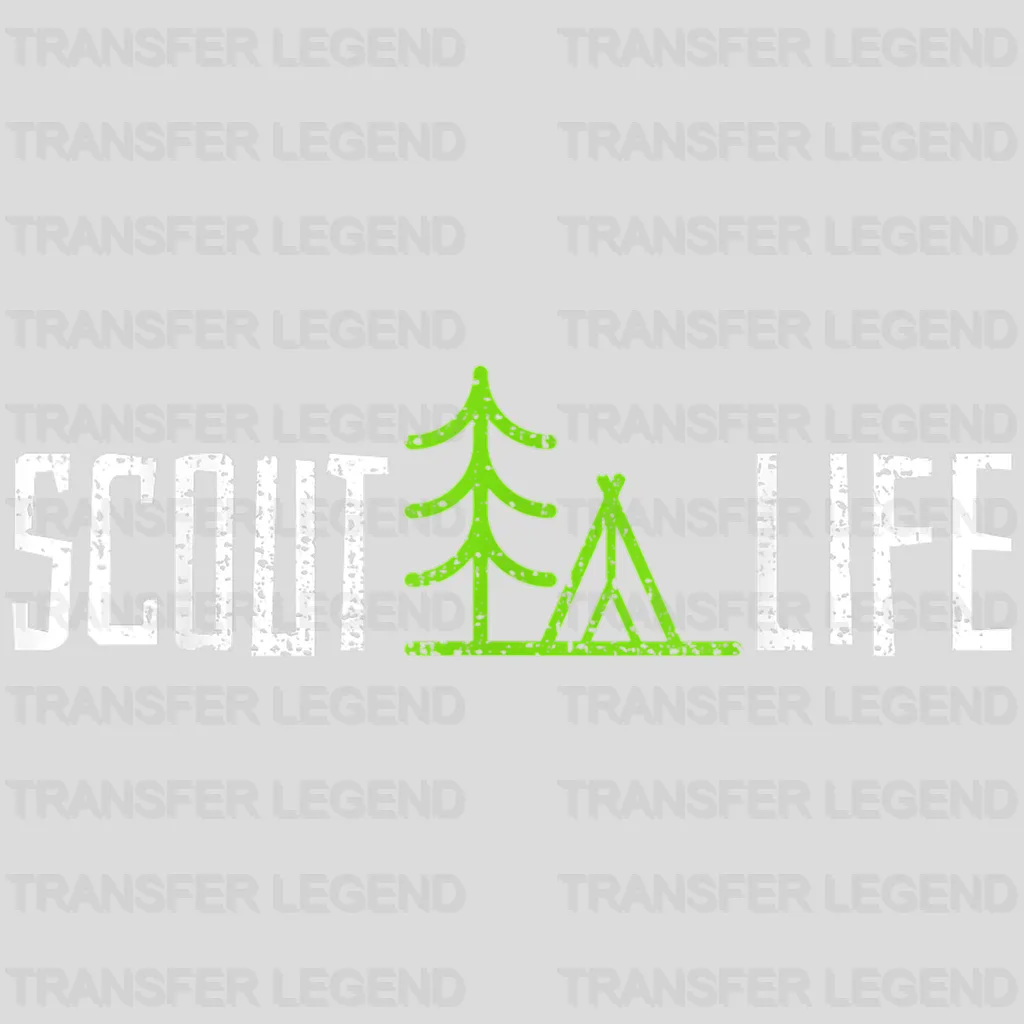 Scout Life Camping Hiking Design - DTF heat transfer - transferlegend