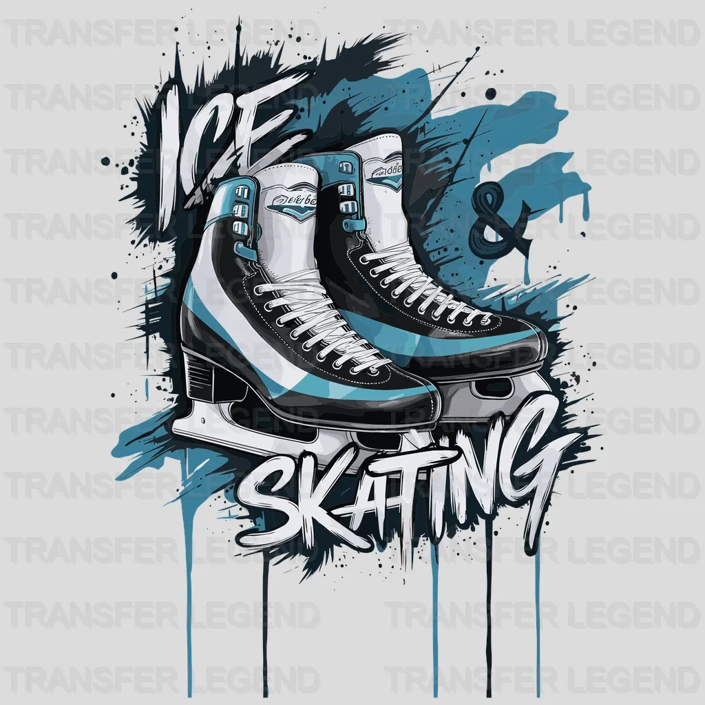 Ice & Skating Winter Design - DTF Heat Transfers - transferlegend