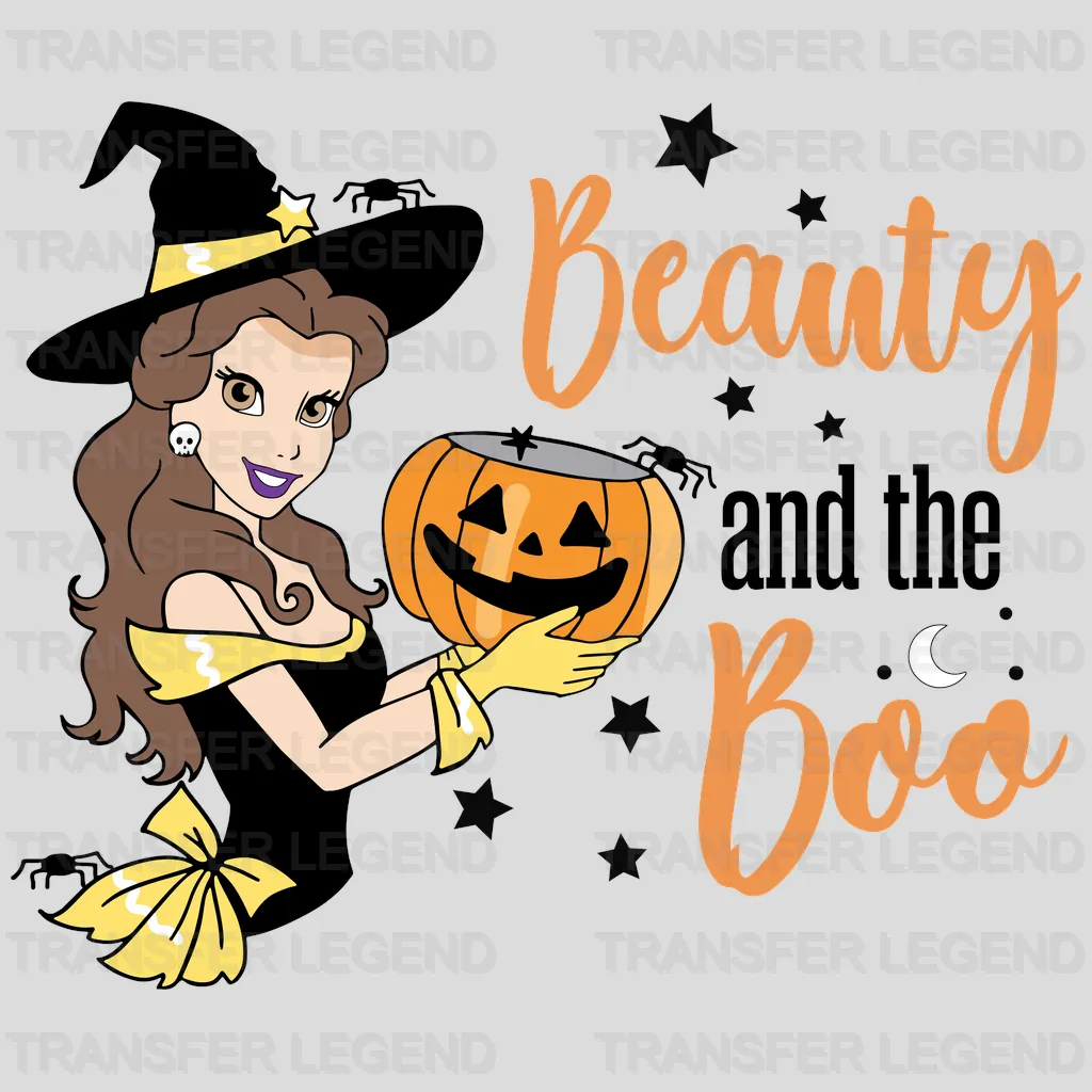 Princess Beauty And The Boo Design - DTF heat transfer - transferlegend