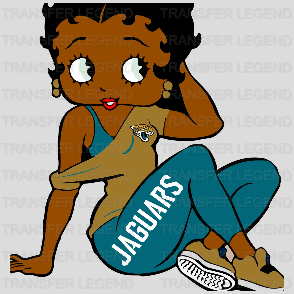 Jacksonville Jaguars Fan Character Illustration NFL Design - DTF Heat Transfer