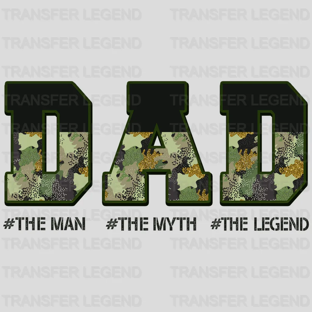 DAD The Man The Myth The Legend Design - DTF heat transfer - transferlegend