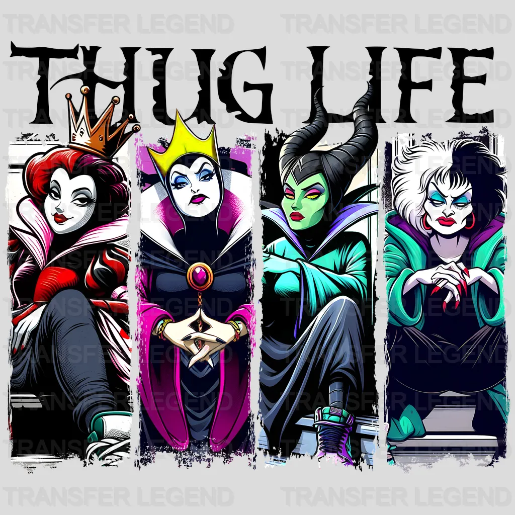 THUG LIFE Disney Designs - DTF Heat Transfers