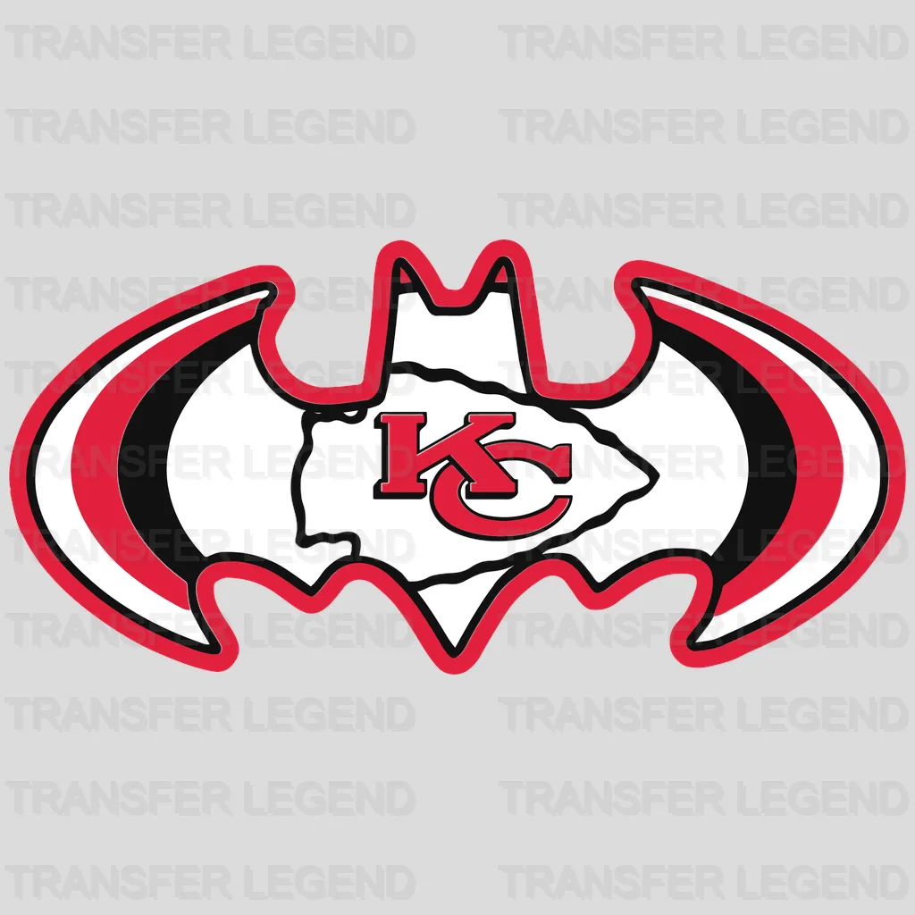 Kansas City Chiefs Super Skull Emblem NFL Design - DTF Heat Transfer