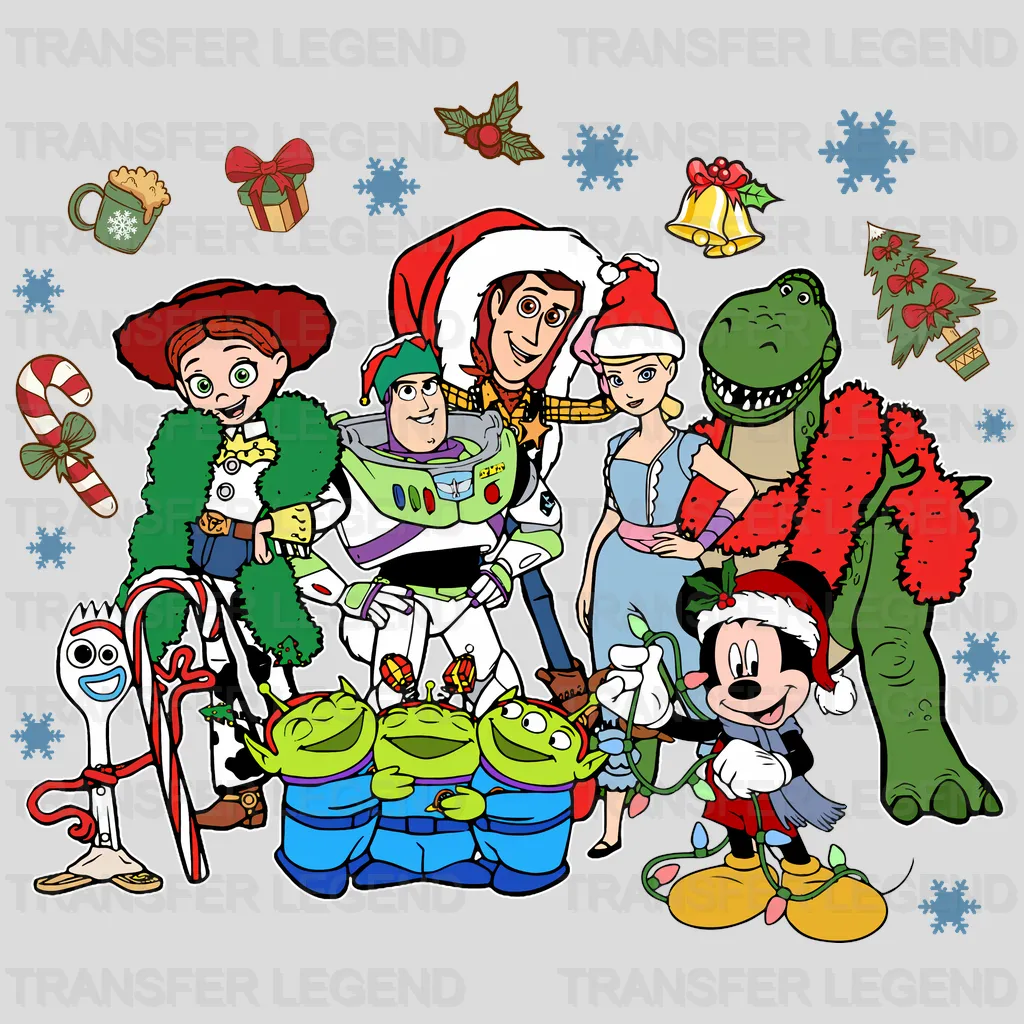 Christmas Time Toy Story Disney Designs - DTF Heat Transfers