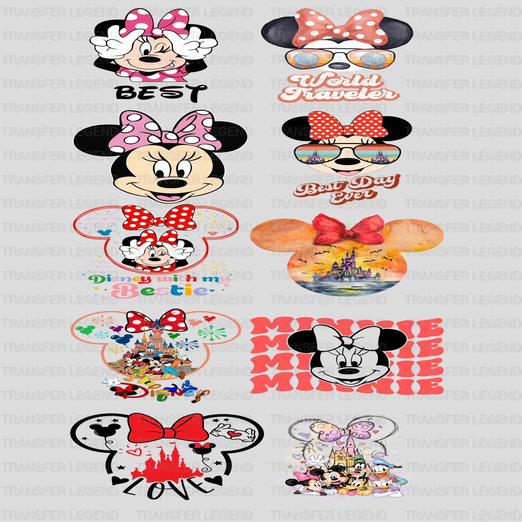Premade Gang sheet-22X60-Cartoon Designs - transferlegend
