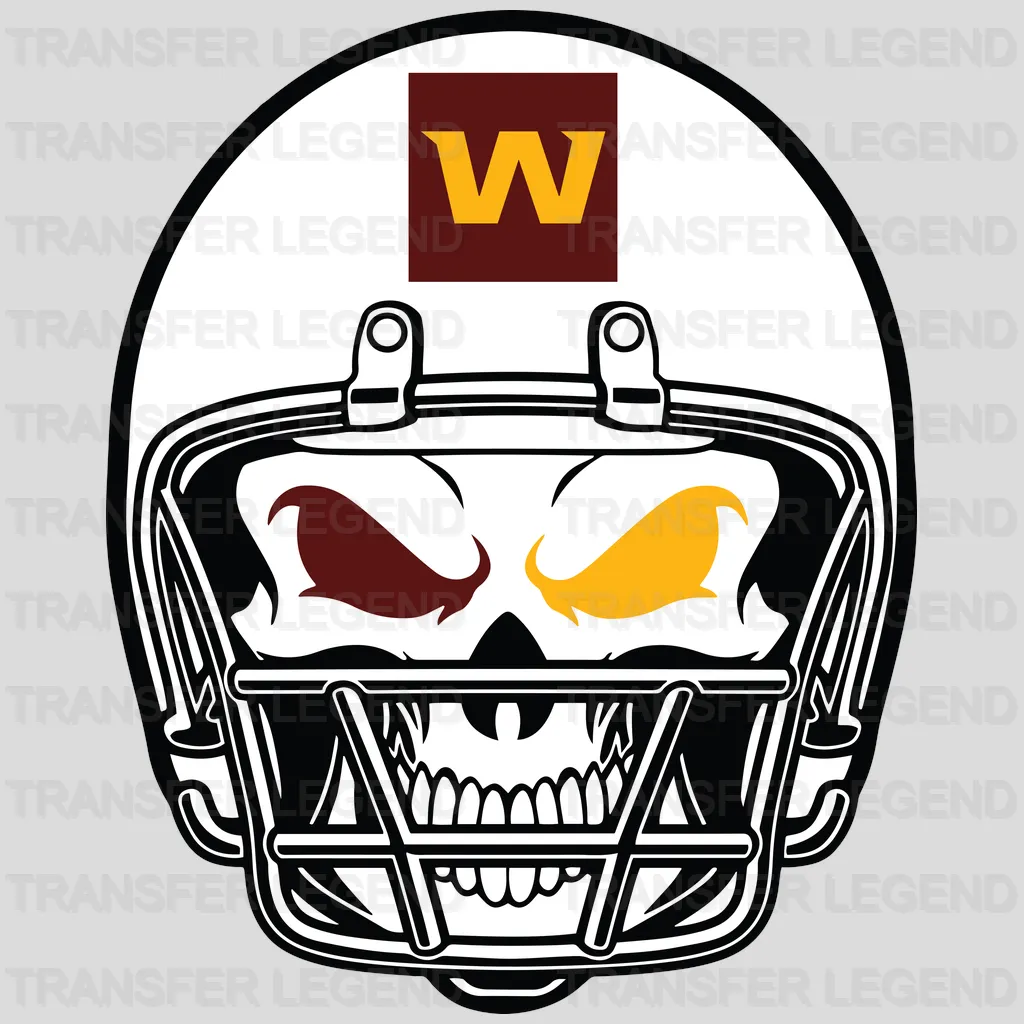Washington Football Team Bandit Mask Helmet Emblem NFL Design - DTF Heat Transfer