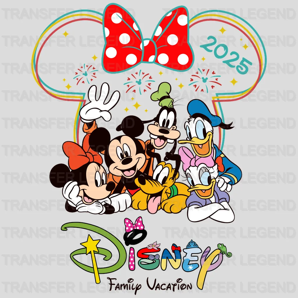 2025 Family Trip Cartoon Designs - DTF Heat Transfer - transferlegend