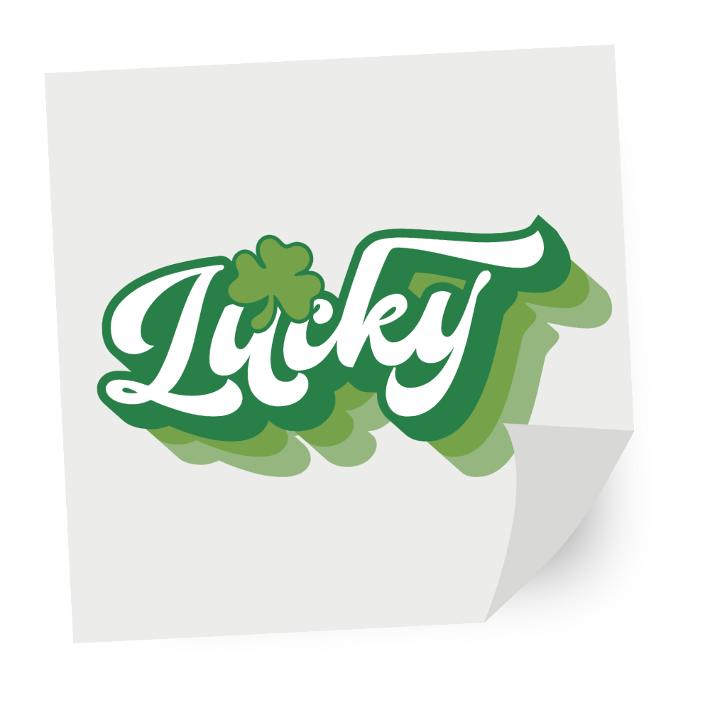 st patrick's day dtf transfer shamrock heart design for t shirt