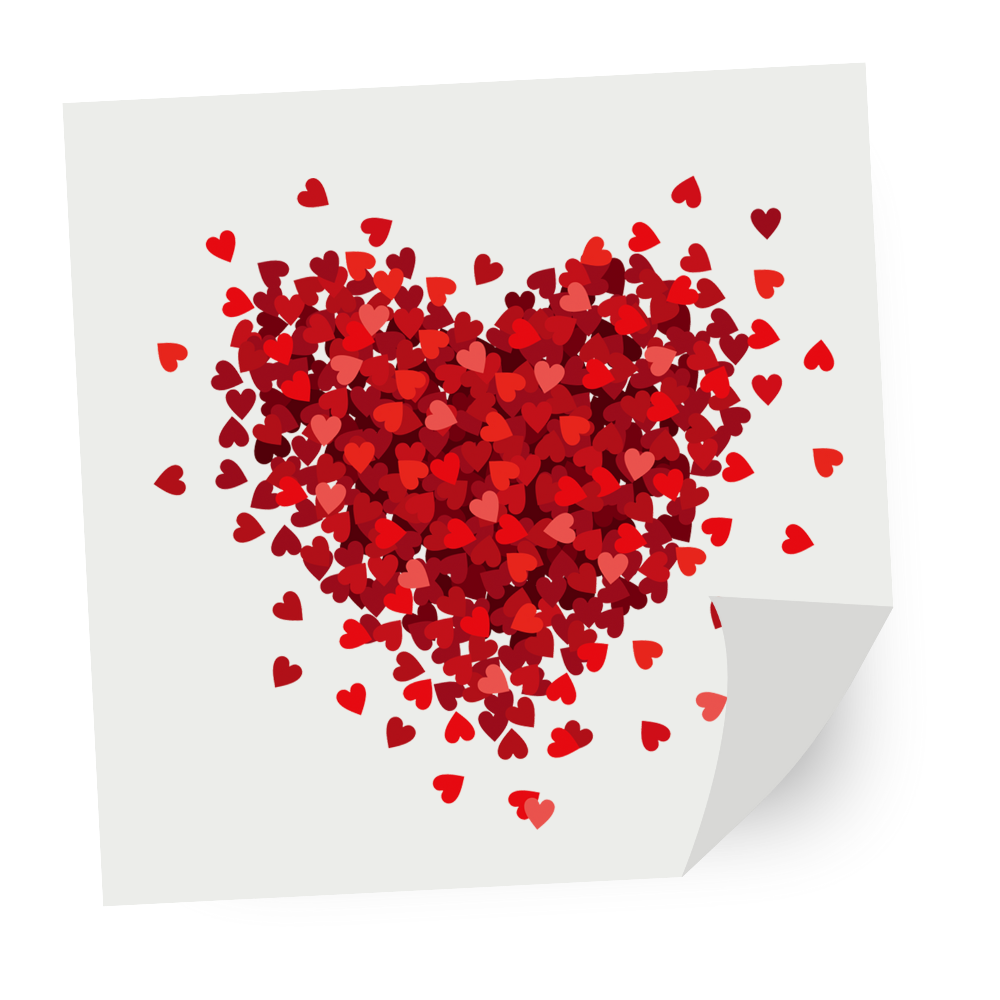 valentines day dtf transfers heart design for t shirt front