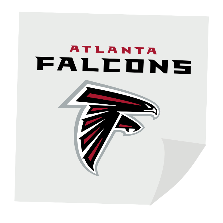 atlanta falcons dtf transfers adult front logo design for t shirt