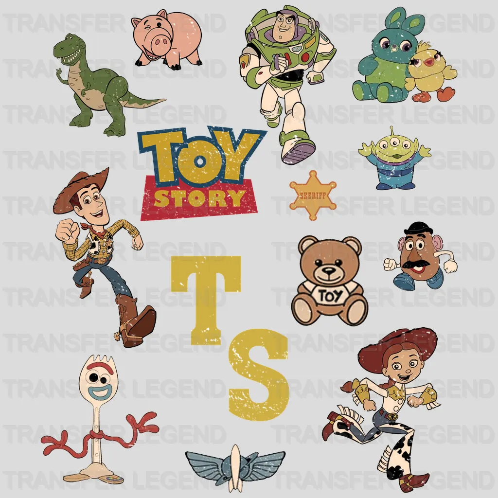 All In One Picture Toy Story Disney Designs - DTF Heat Transfers