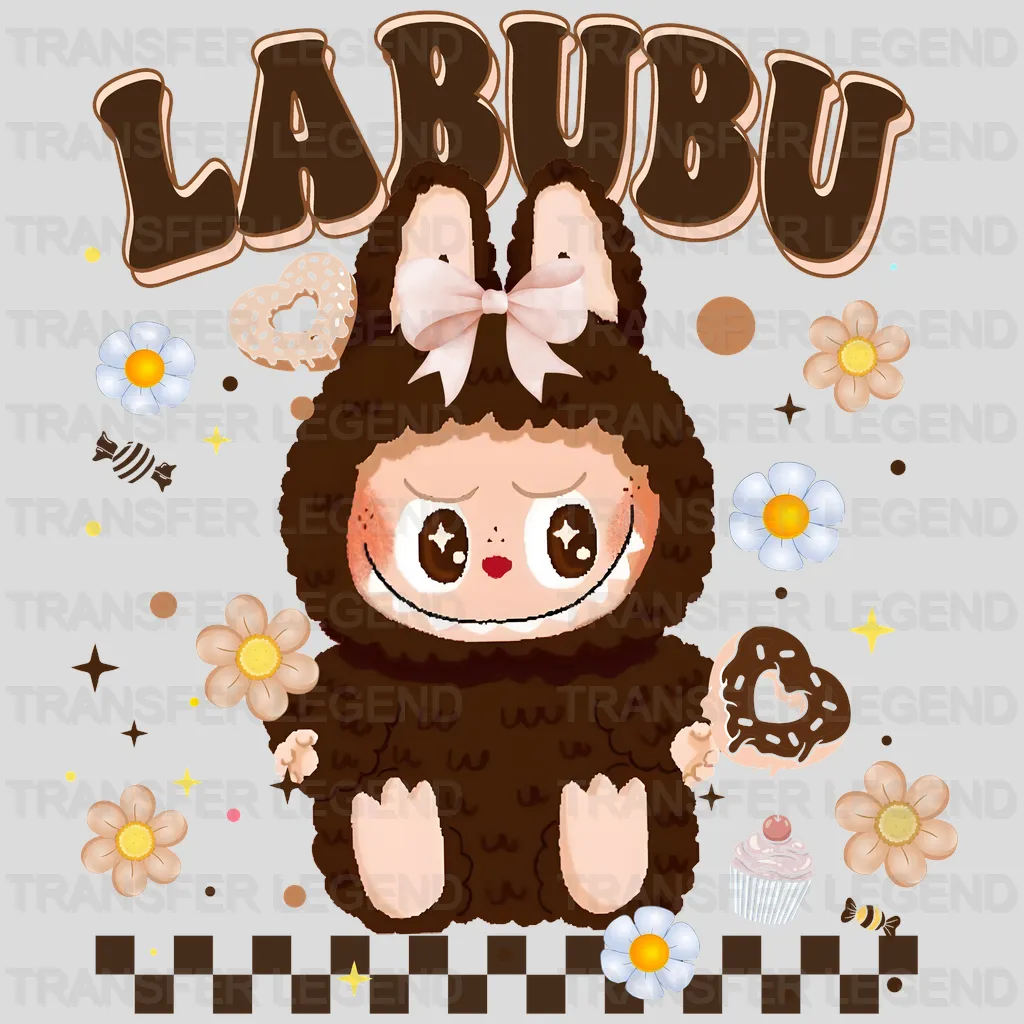 Sugar Brown Labubu Design - DTF Heat Transfers