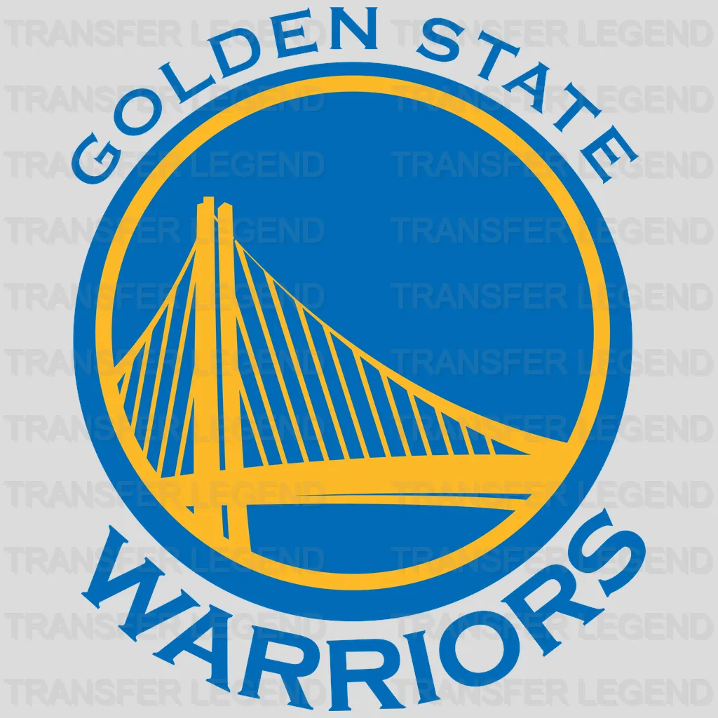 Golden State Warriors Bay Bridge Roundel NBA Design - DTF Heat Transfer