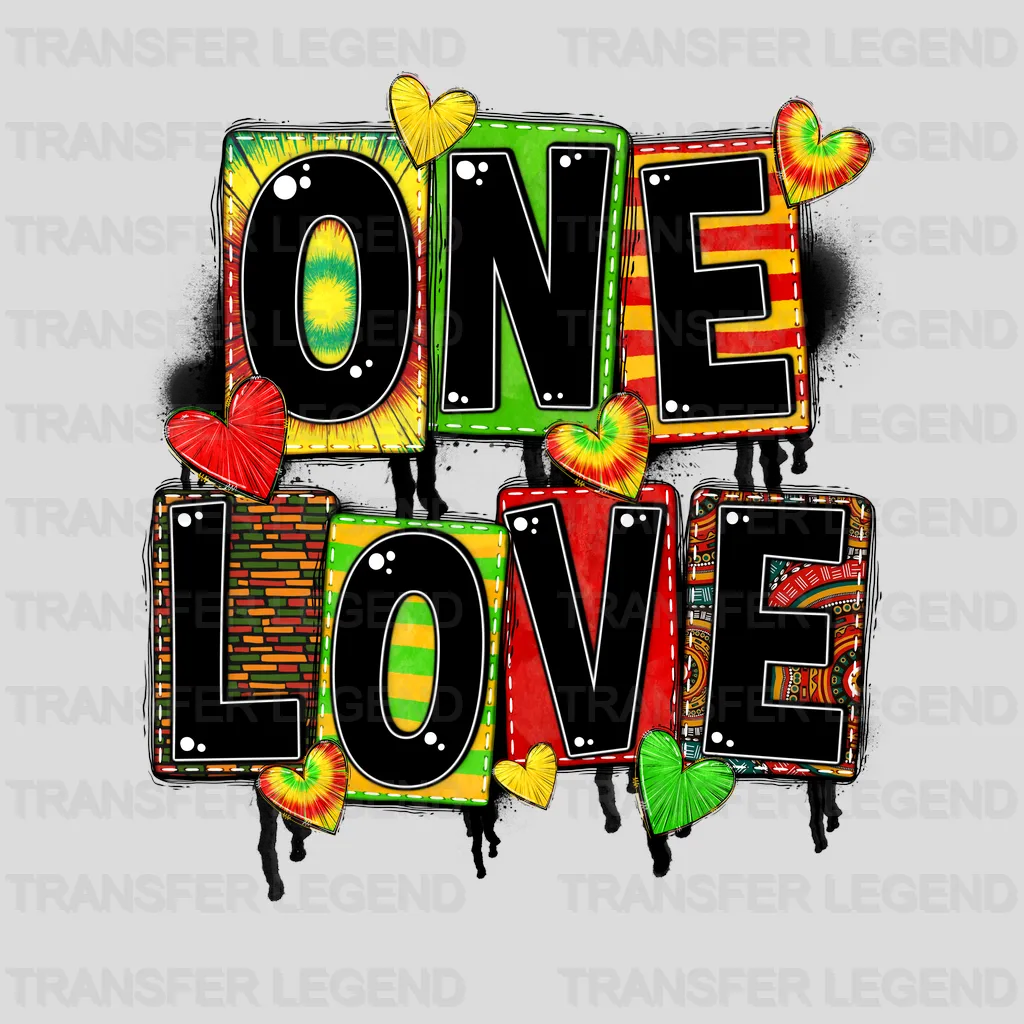 One Love - BLM design DTF heat transfer - transferlegend