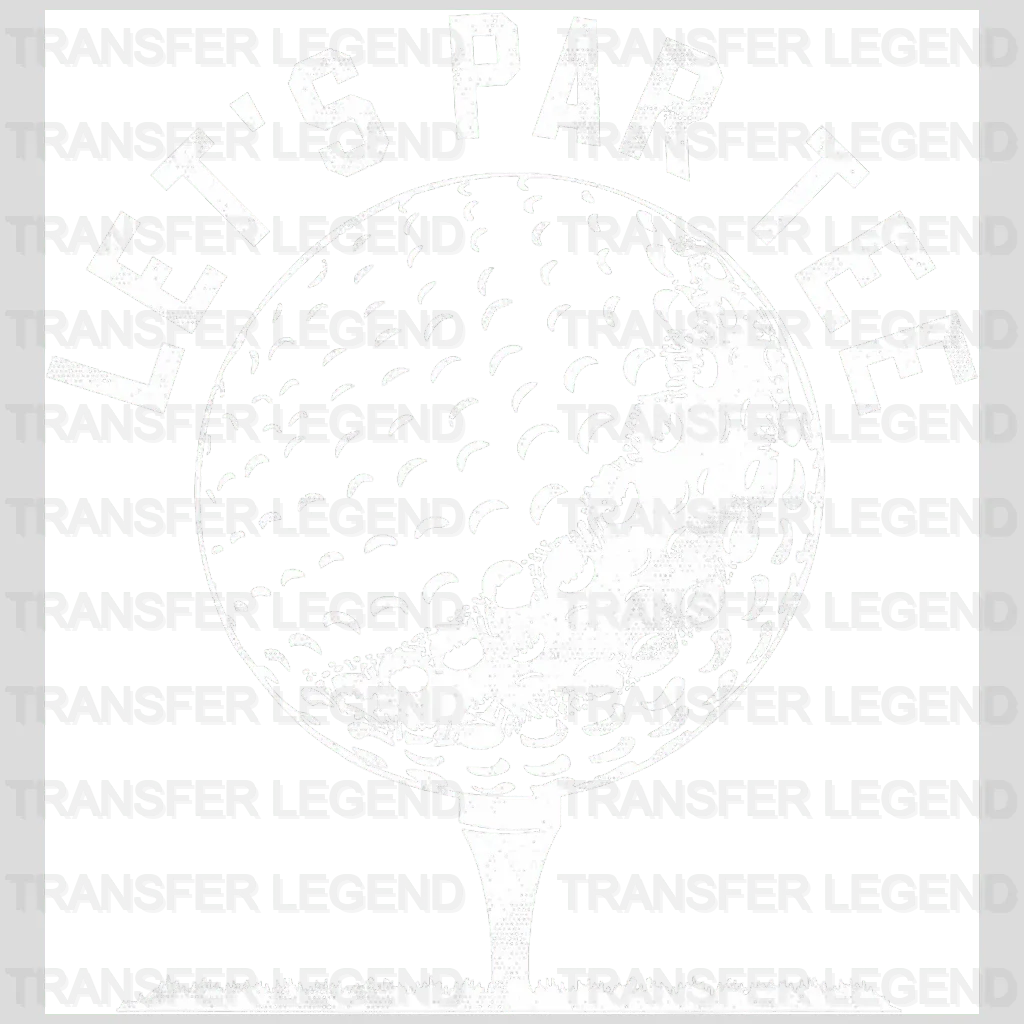 Green Par Tee Golf Design - DTF Heat Transfers - transferlegend