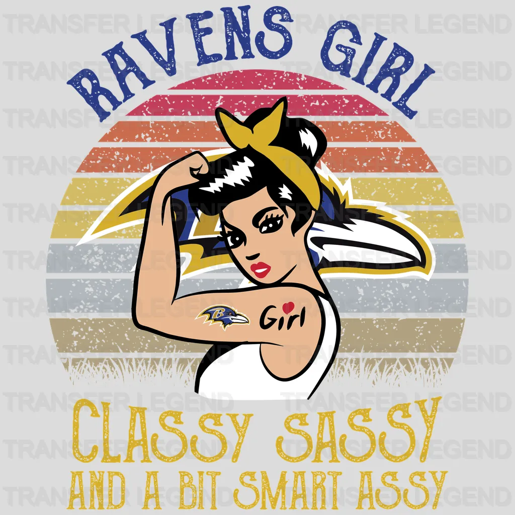 Baltimore Ravens Snoopy Mascot Football Outline NFL Design - DTF Heat Transfer