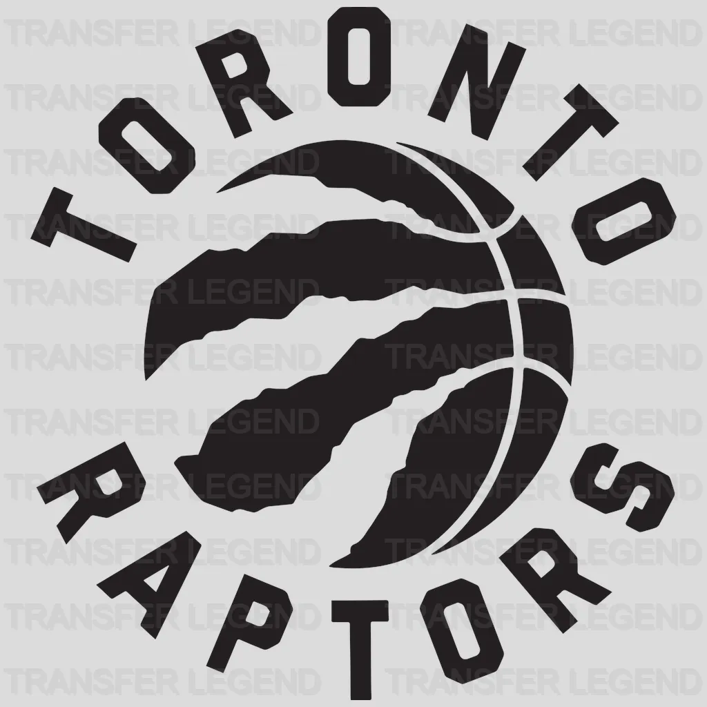 Toronto Raptors Tone-on-Tone Circular Badge NBA Design - DTF Heat Transfer