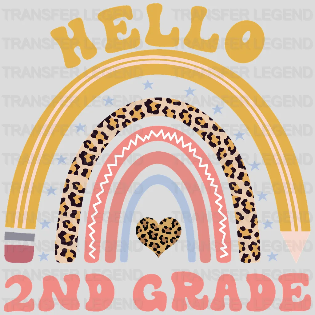 Hello 2nd Grade - Back To School DTF Transfer - transferlegend