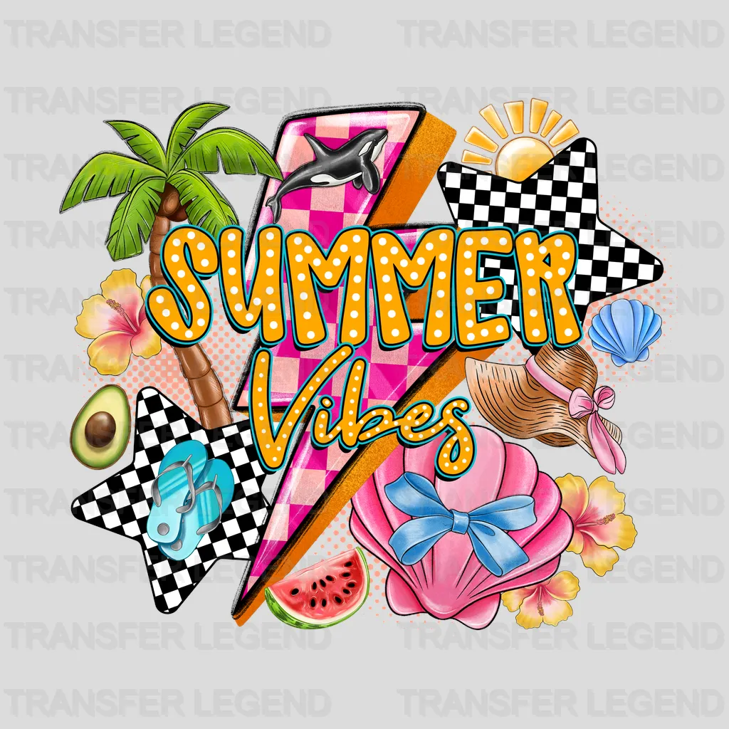 Summer Vibes 2 Summer Design - DTF Heat Transfers - transferlegend