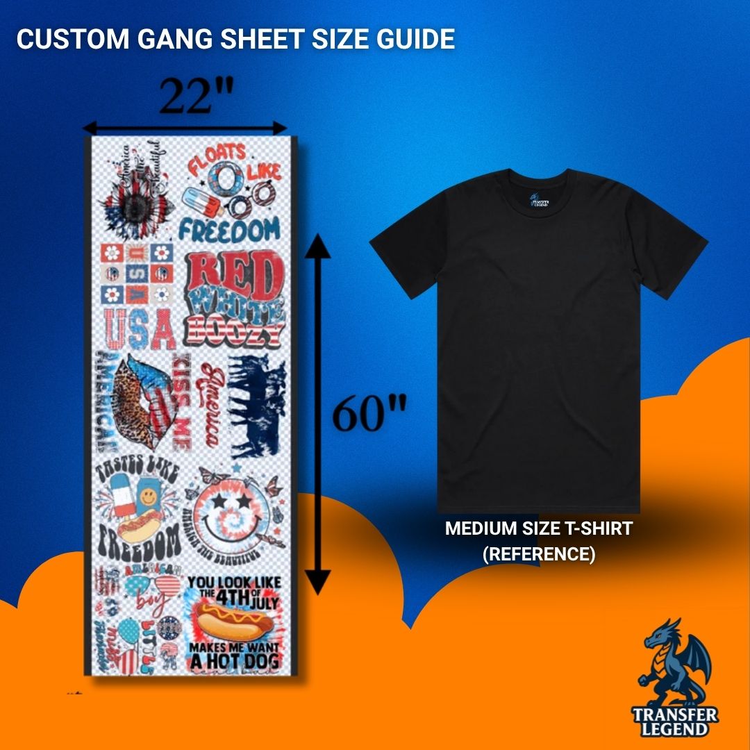 Upload Your DTF Gang Sheet | Fast, High Durability Transfers