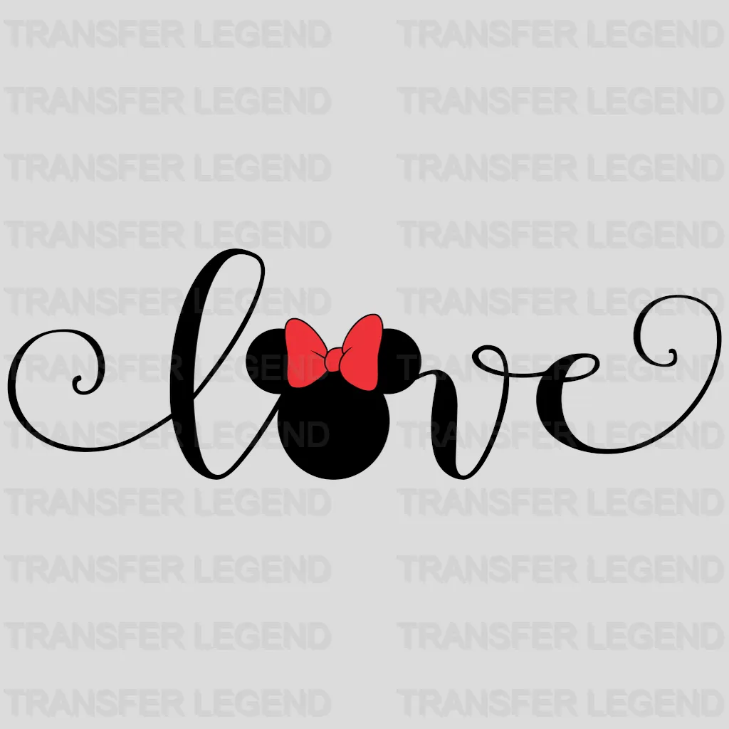 Mouse And Mi Love Design - DTF heat transfer - transferlegend