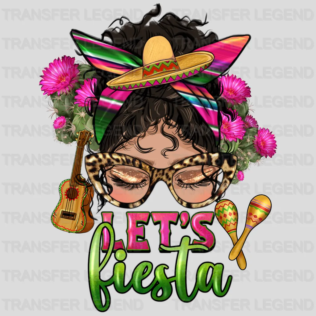 Let's Fiesta - Cinco De Mayo DTF heat transfer - transferlegend