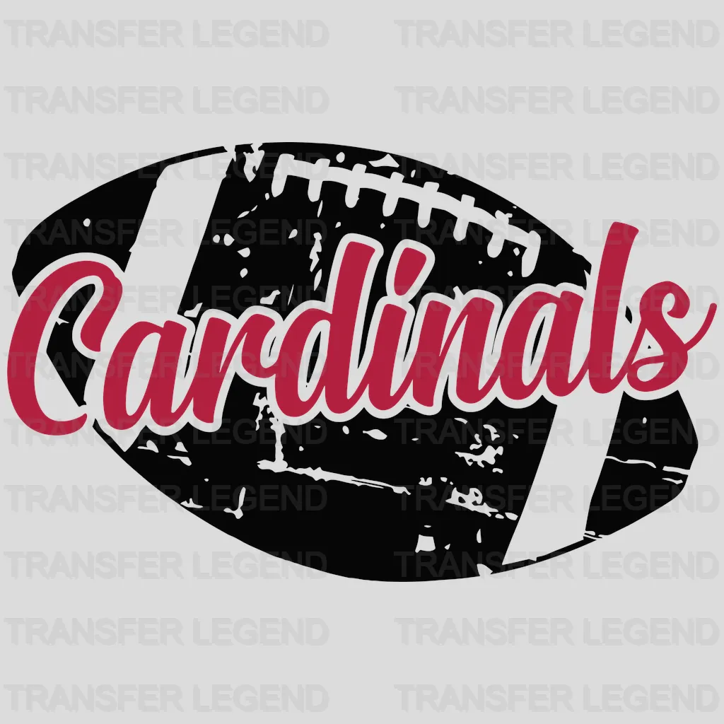 Arizona Cardinals Shadow Script Wordmark NFL Design - DTF Heat Transfer