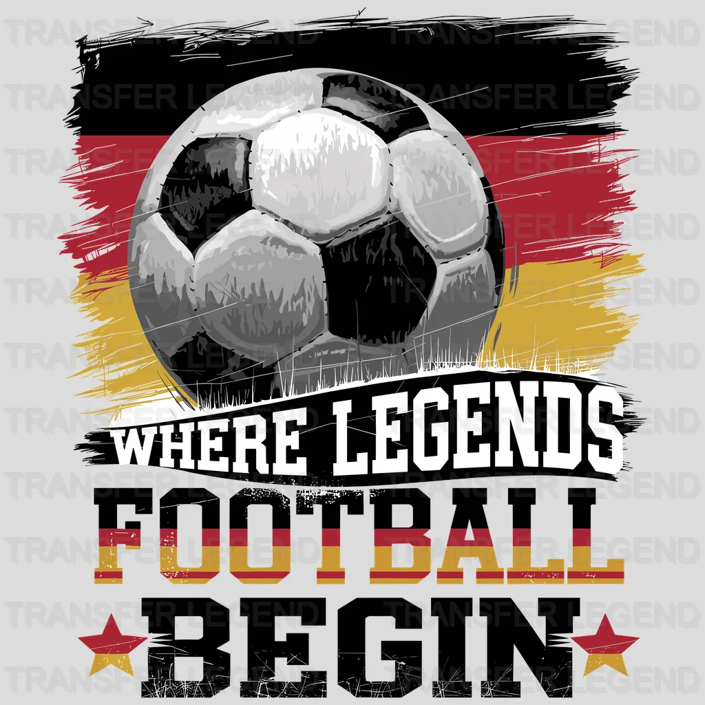 Germany Legends Soccer Design - DTF Heat Transfers - transferlegend