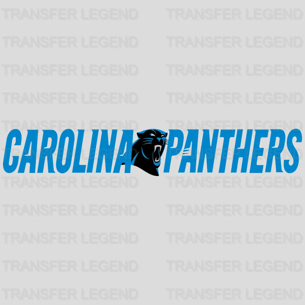 Carolina Panthers Calligraphy Script Wordmark NFL Design - DTF Heat Transfer
