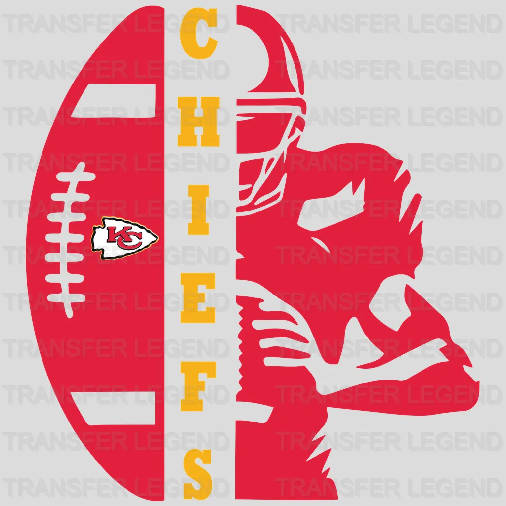 Kansas City Chiefs Thumbs‑Up Love Emblem NFL Design - DTF Heat Transfer