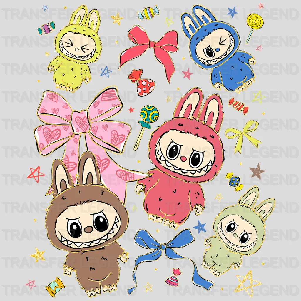 Freaky Kids Labubu Design - DTF Heat Transfers