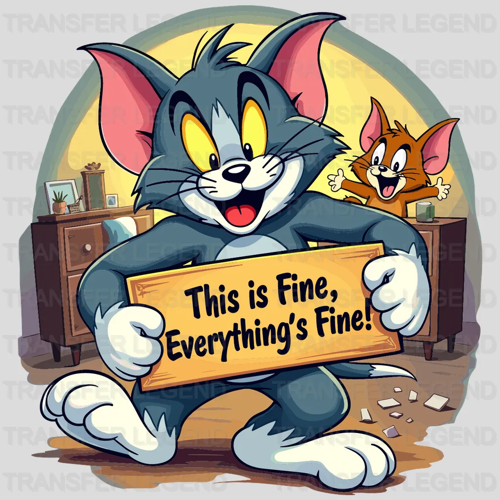 This Is Fine Disney Designs - DTF Heat Transfers