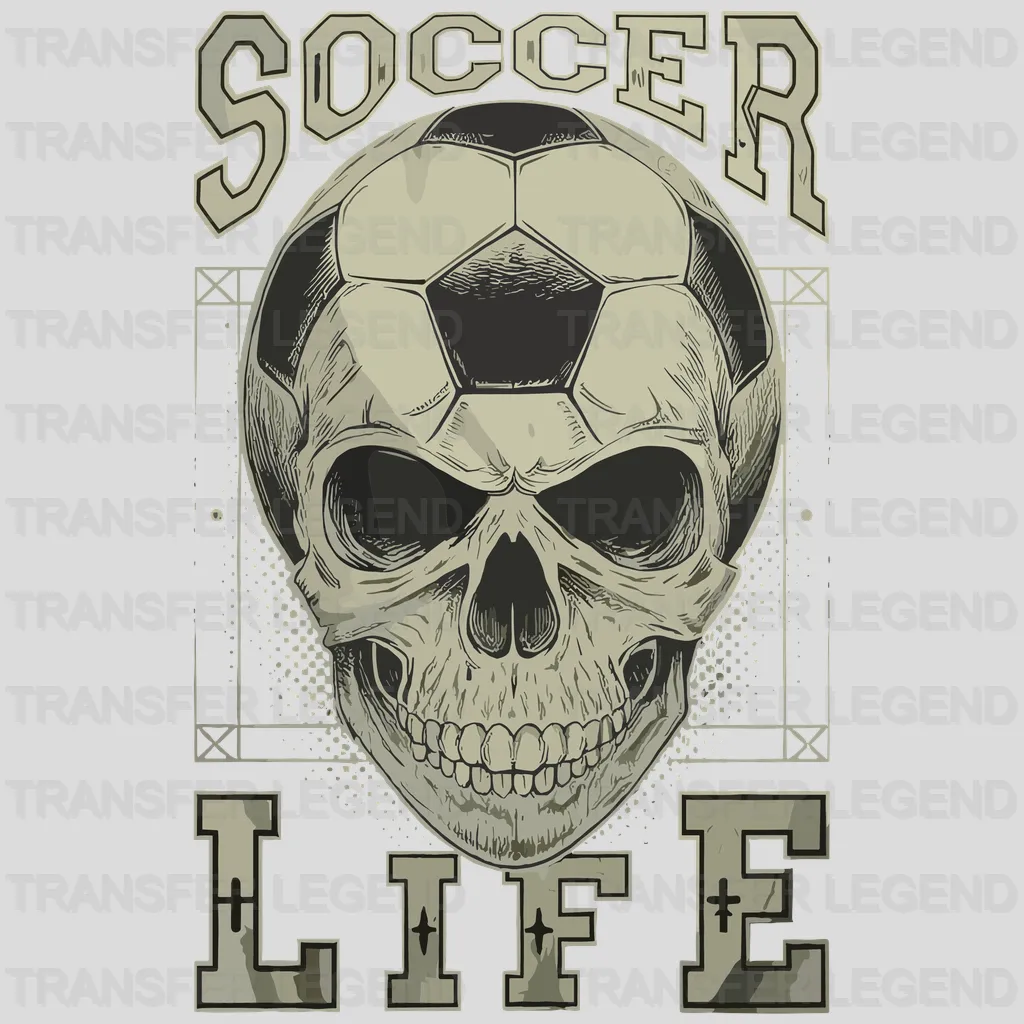 Soccer Life Soccer Design - DTF Heat Transfers - transferlegend