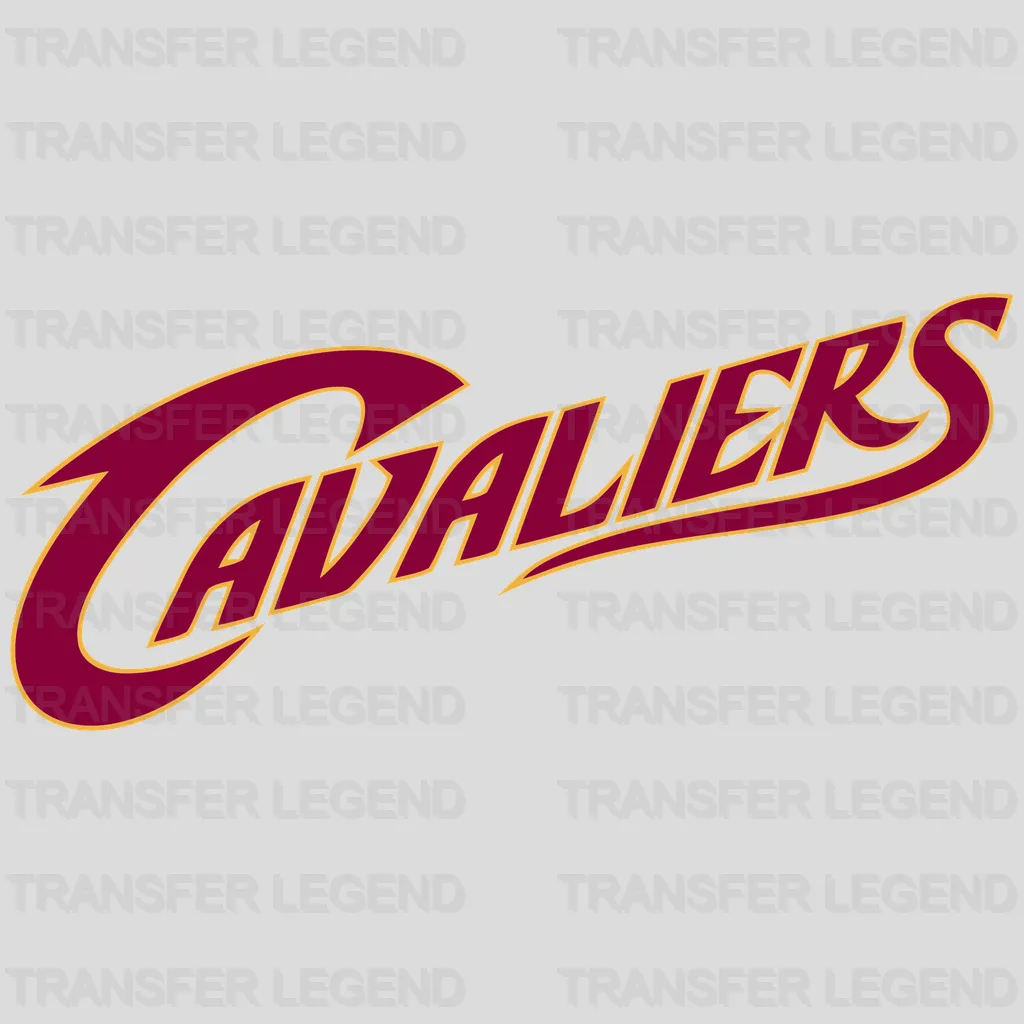 Cleveland Cavaliers Script Wordmark (Italic) NBA Design - DTF Heat Transfer
