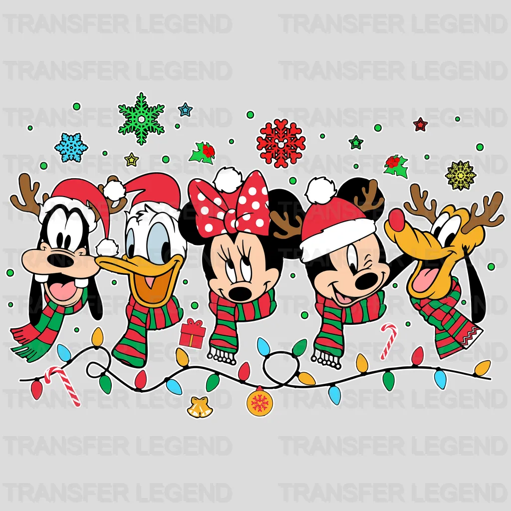 Cartoon CHARACTERS Christmas Design - DTF heat transfer - transferlegend
