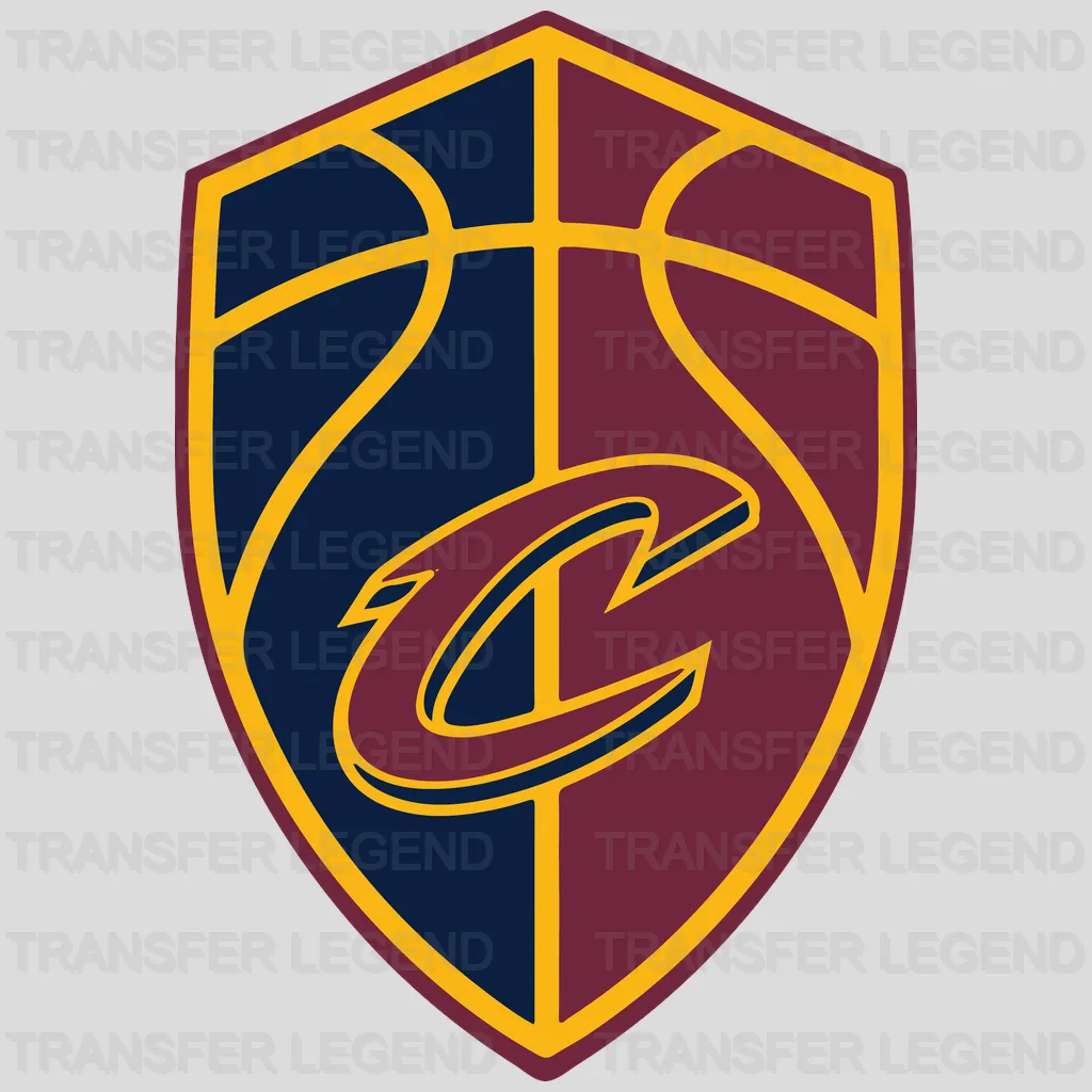 Cleveland Cavaliers Shield Crest “C” Logo NBA Design - DTF Heat Transfer