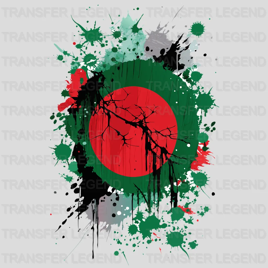Bangladesh Flag Design - DTF Heat Transfer - transferlegend