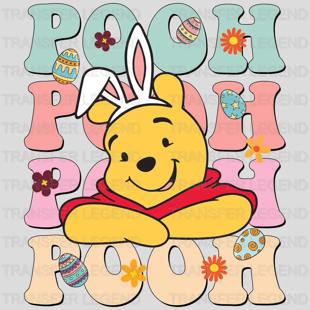 Easter Pooh Stack Design - DTF heat transfer - transferlegend
