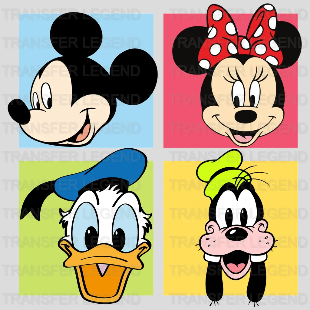 Mick And Friends Boxes Design - DTF heat transfer - transferlegend