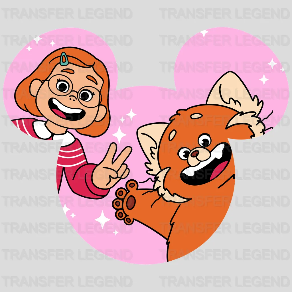 Turning Red Ears Design - DTF heat transfer - transferlegend