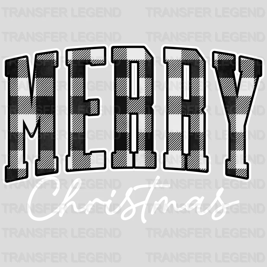 MERRY CHRISTMAS CHK , Christmas Design, Dtf Heat Transfer - transferlegend