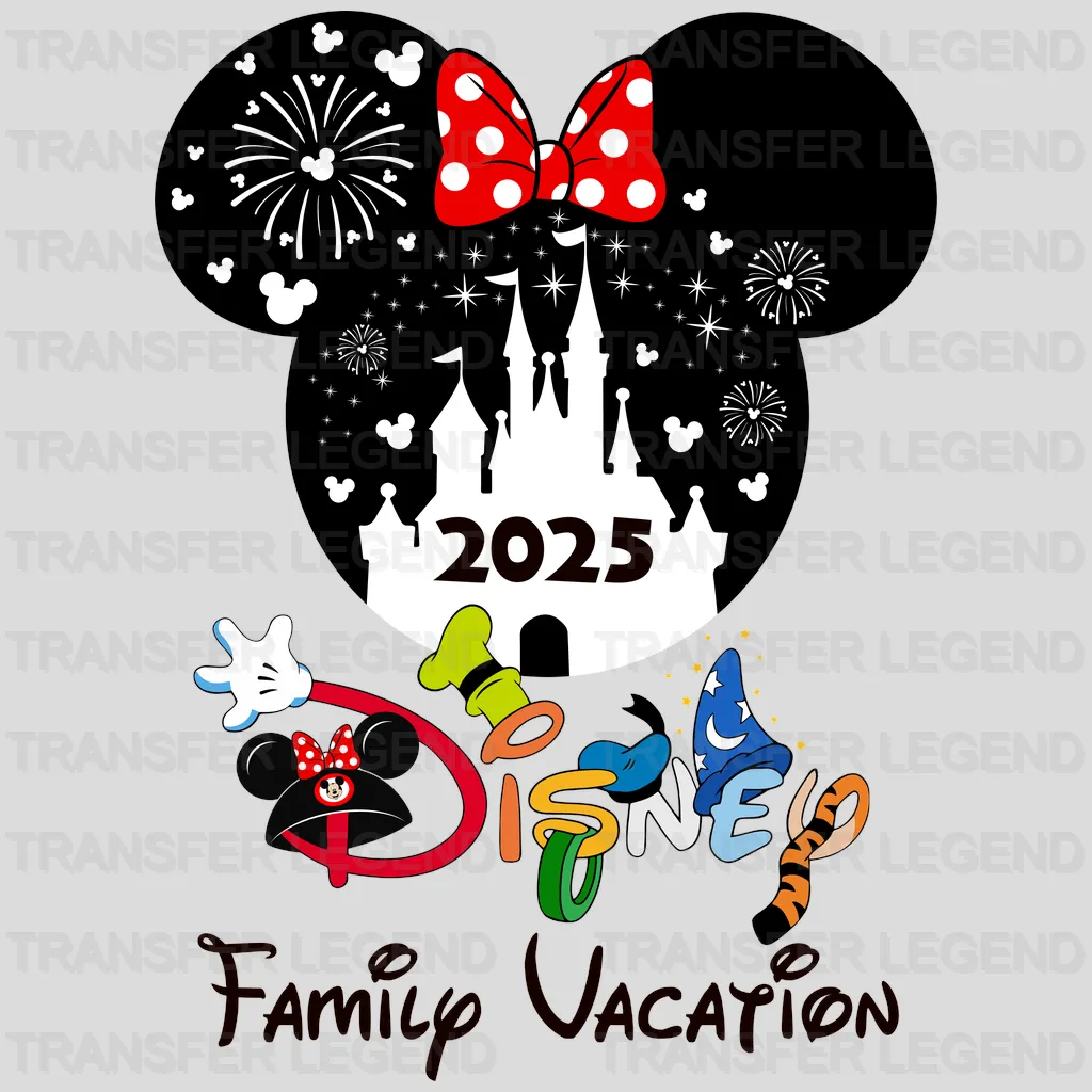 2025 Mickey & Minnie Year Cartoon Designs - DTF Heat Transfer - transferlegend