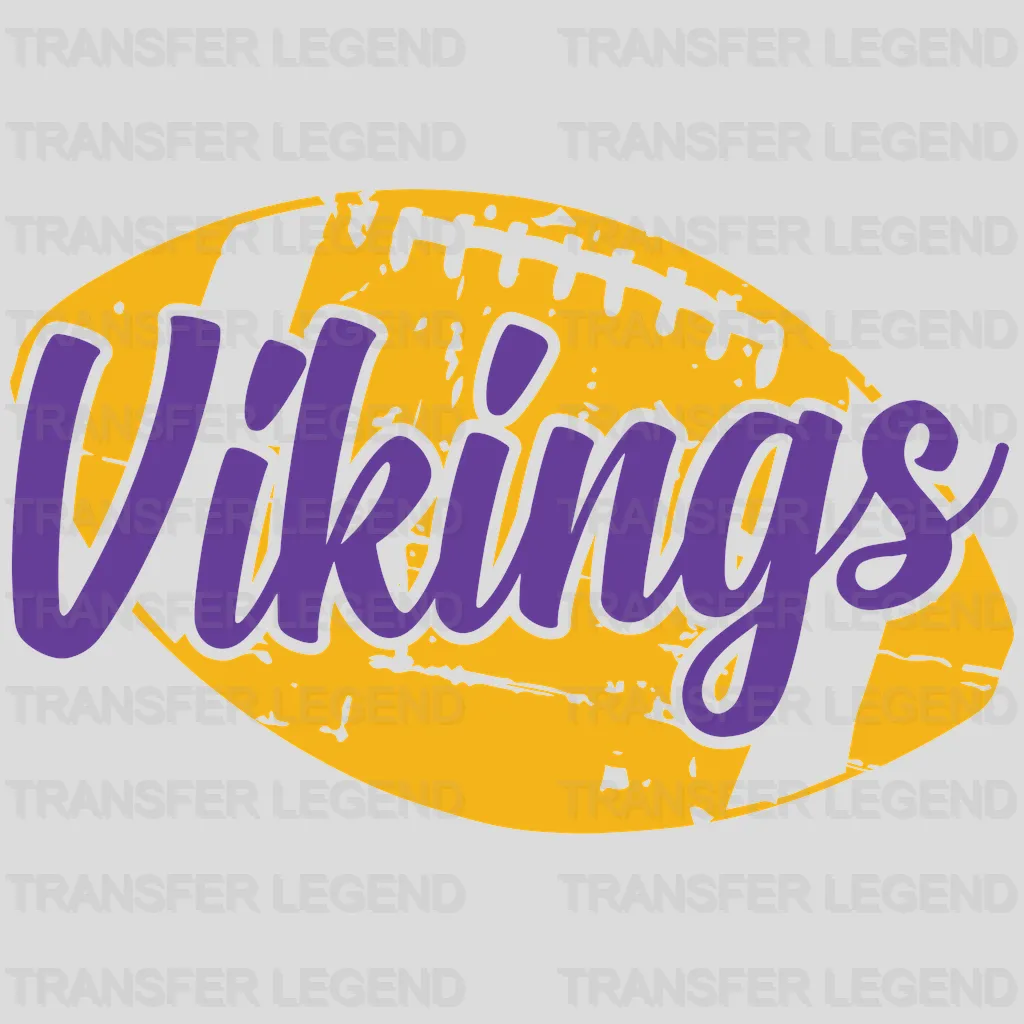 Minnesota Vikings Glowing Script Wordmark NFL Design - DTF Heat Transfer