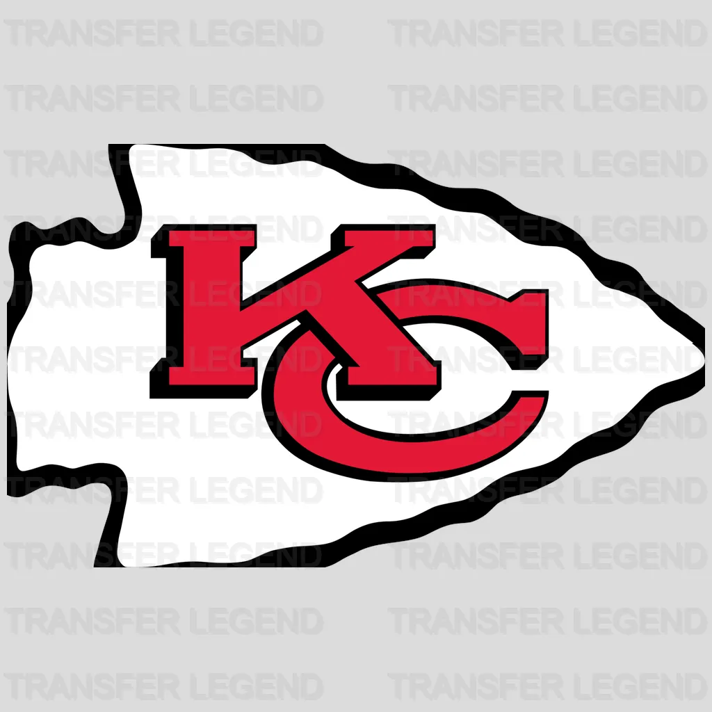 Kansas City Chiefs State of Kansas Outline Logo NFL Design - DTF Heat Transfer