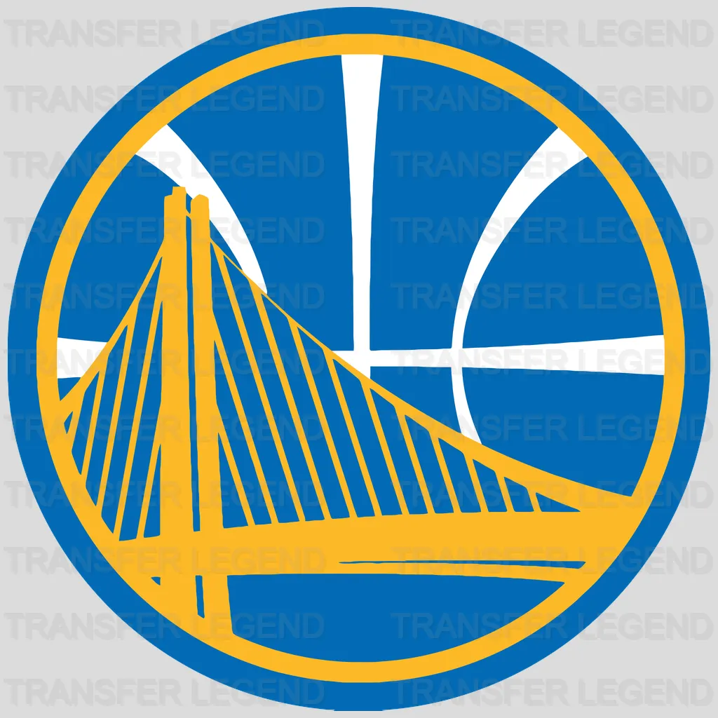 Golden State Warriors Minimal Bridge over Basketball NBA Design - DTF Heat Transfer