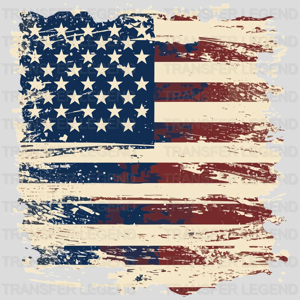 American Flag 1USA Design - DTF Heat Transfers - transferlegend