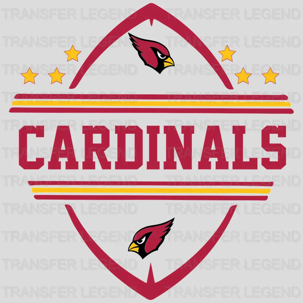 Arizona Cardinals Shield Badge Logo NFL Design - DTF Heat Transfer
